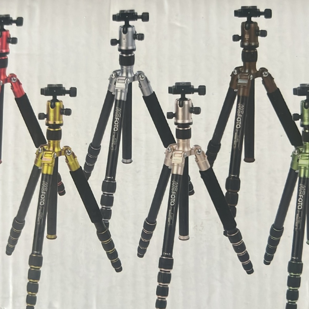 Mefoto A1350 road trip tripod kit,  Silver and Black